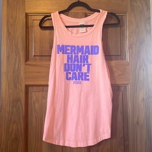 PINK Neon Orange Mermaid Tank